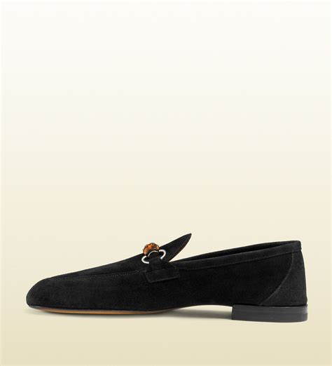 gucci suede bamboo horsebit loafers|gucci horsebit detailed leather loafers.